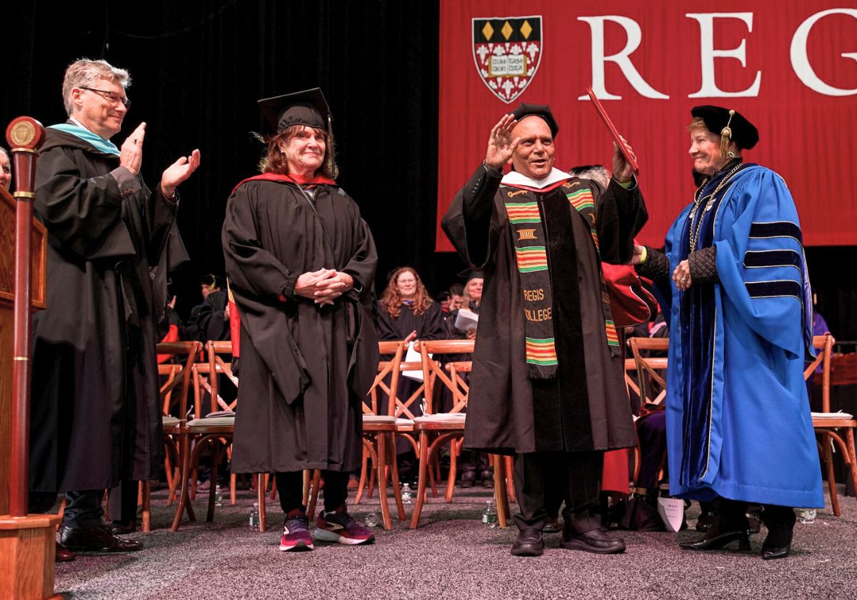 Regis College Awards Honorary Doctorate to Msgr. Gregory, Founder of MSC, for Extraordinary Service to the Most Vulnerable